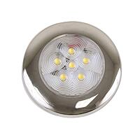 Scandvik B3 Downlight Surface Mount - Cool White - SS Trim - IP67 - 12/24V