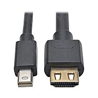 TRIPP LITE Mini DisplayPort 1.2a to HDMI 2.0 Active Adapter Cable with Gripping HDMI Plug