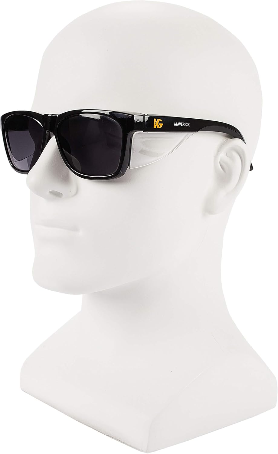 KleenGuard™ V30 Maverick Eye Protection (49311), with KleenVision™ Anti-Fog Coating, Smoke Lenses, Black Frame (Qty 1) 49311