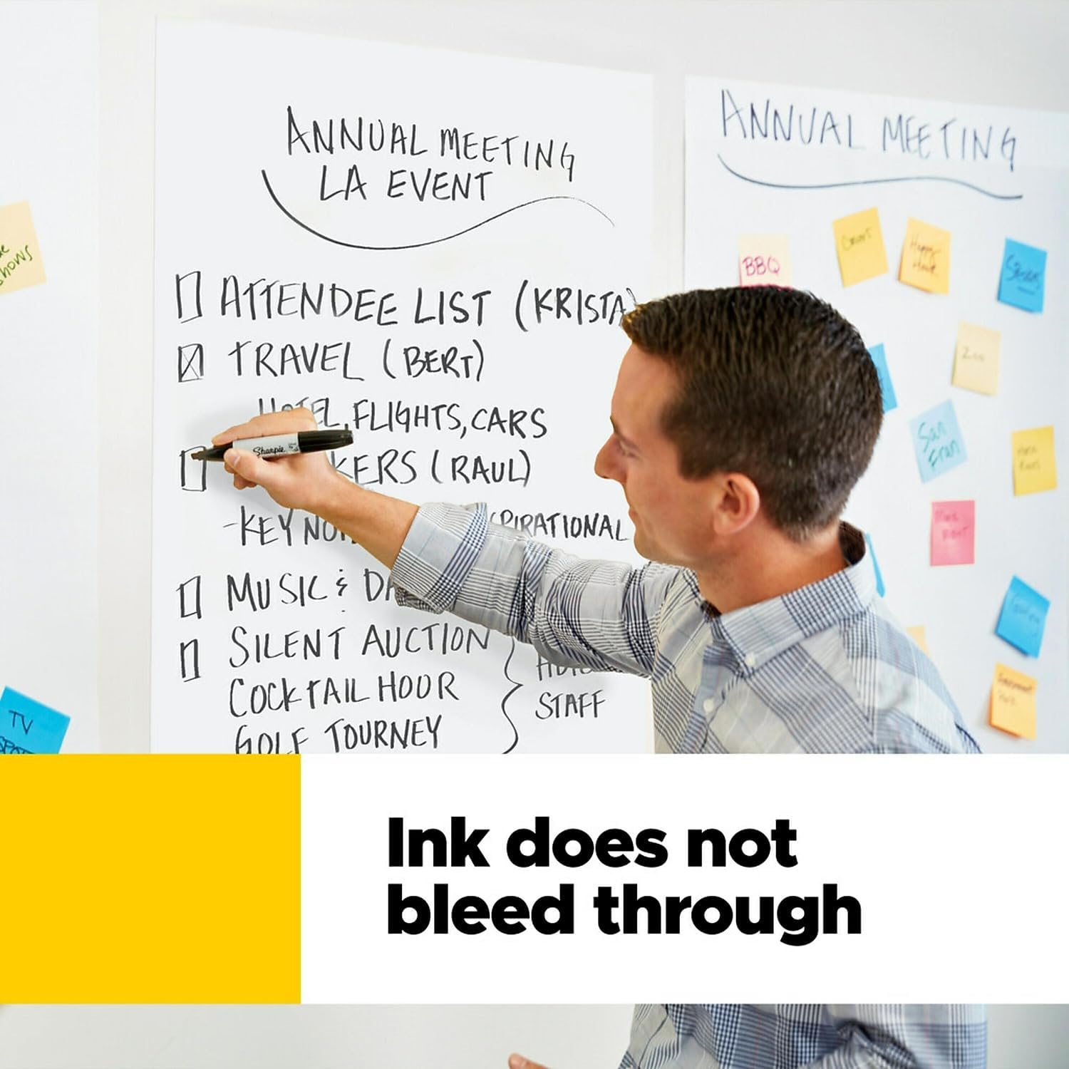 Post-it Super Sticky Mini Easel Pads, 15in x 18in, 2 Pads, 20 Sheets/Pad, School Supplies for Classrooms, White