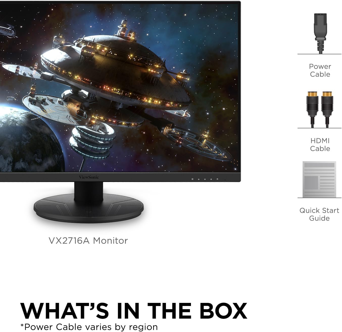 VIEWSONIC IPS Gaming Monitor — Full HD 1080p, 1ms, 120Hz, USB-C, HDMI, DisplayPort