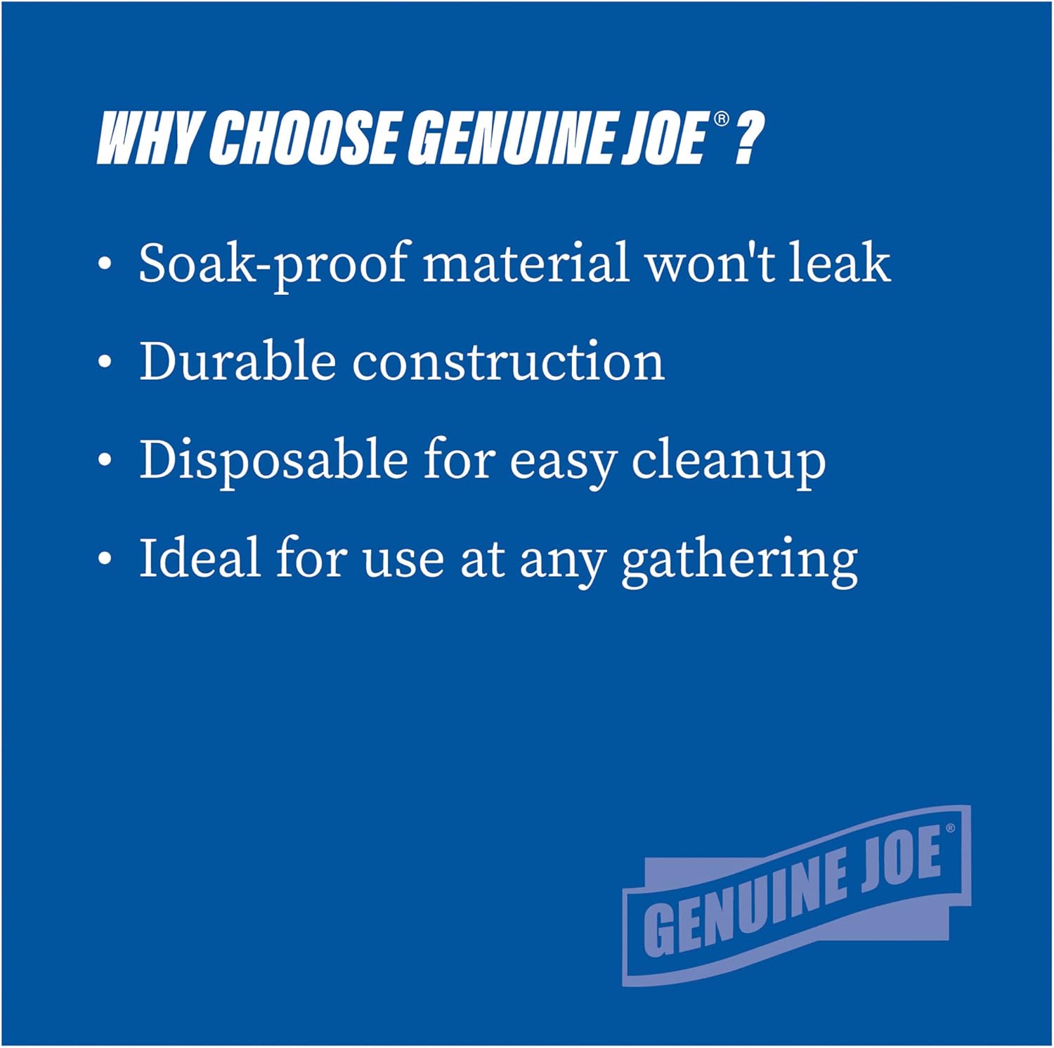 Genuine Joe 12 oz. Paper Bowls (Pack of 125)