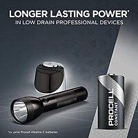 PROCELL Constant C Cell Long-Lasting Alkaline Batteries (72 Pack), 10-Year Shelf Life