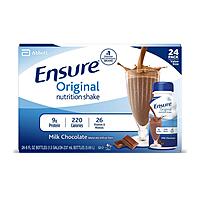Ensure Original Nutrition Shakes, Milk Chocolate, 8 Oz, Pack Of 24