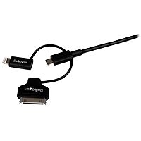 StarTech.com 3-in-1 Braided USB 2.0 Charging & Sync Cable (1m)