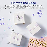 Avery Glossy Clear Lollipop Labels, Sure Feed Technology, 1.5" x 4", Print-to-The-Edge, Laser/Inkjet Printable