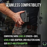 Alien Gear Locking Belt Slide – Fits 1.5” to 2.25” Belts – QDS Compatible Holster Attachment – Professional-Grade Security