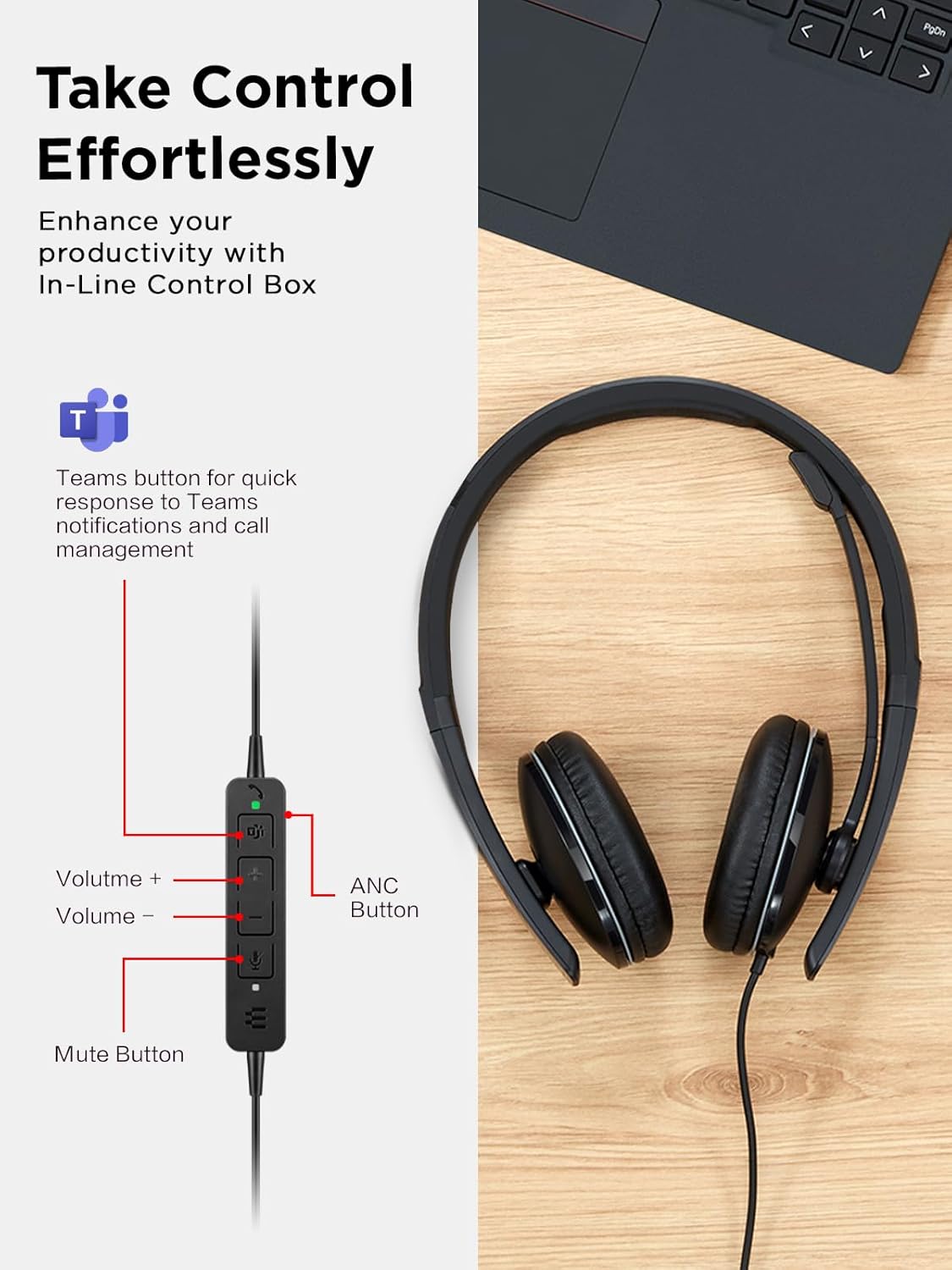 LENOVO Teams Certified Headset - Wired & Wireless