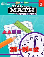 Shell Education 180 Days of Math for Second Grade (180 Days of Practice)