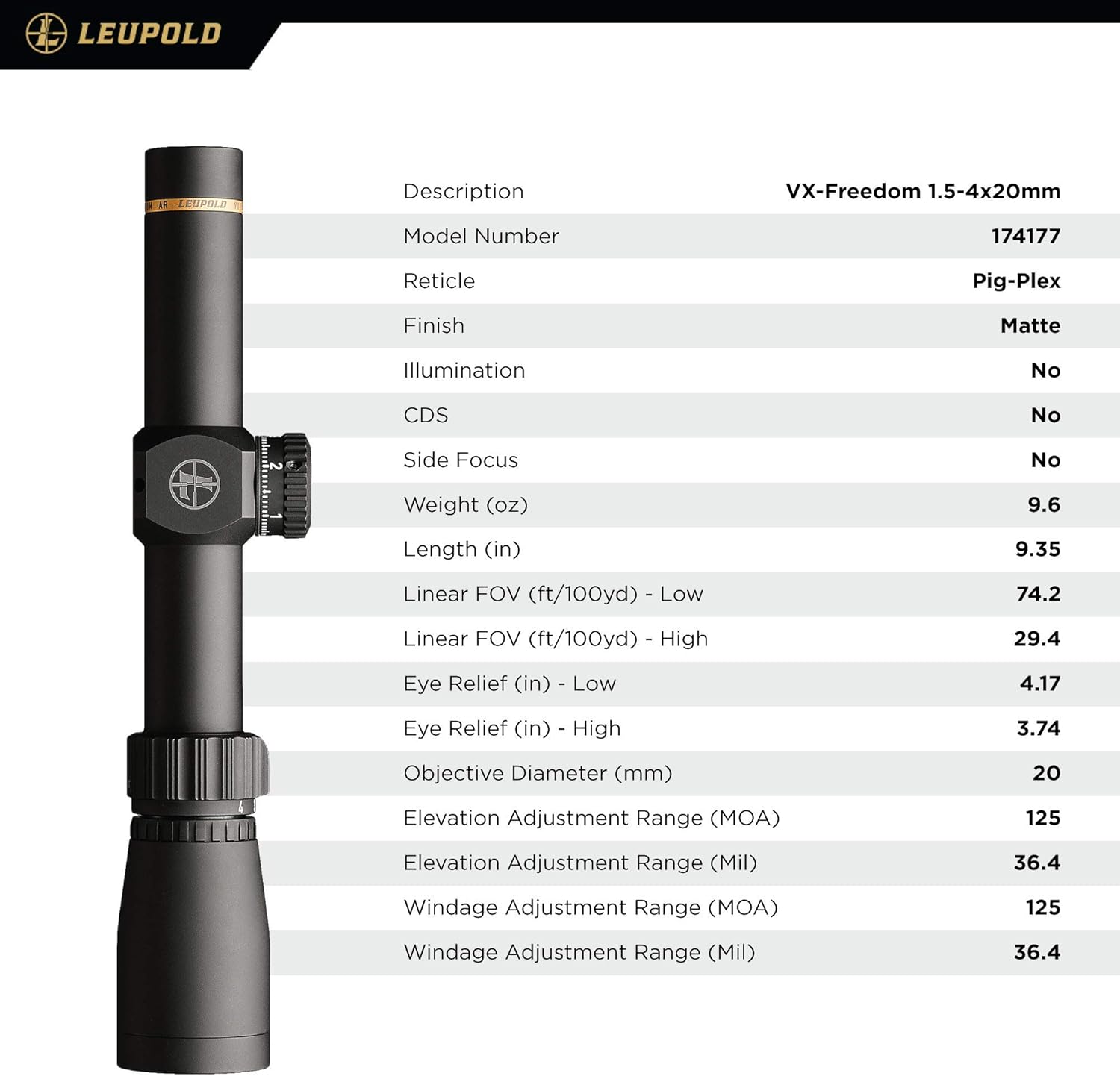 Leupold VX-Freedom Riflescope