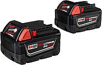 Milwaukee M18 48-11-1850 5.0 AH Batteries 5.0 18V 48-11-1852 (2 pack) 2 Count (Pack of 1)