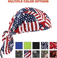 ERGODYNE Chill-Its 6615 High-Performance Bandana Doo Rag with Terry Cloth Sweatband