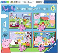 Peppa Pig 4 in a Box Jigsaw Puzzle - Fun Days Out