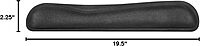 Allsop Ergoprene Gel Wrist Rest, 4-13/16inL x 17-1/2inW x 1inH, Black, 30192