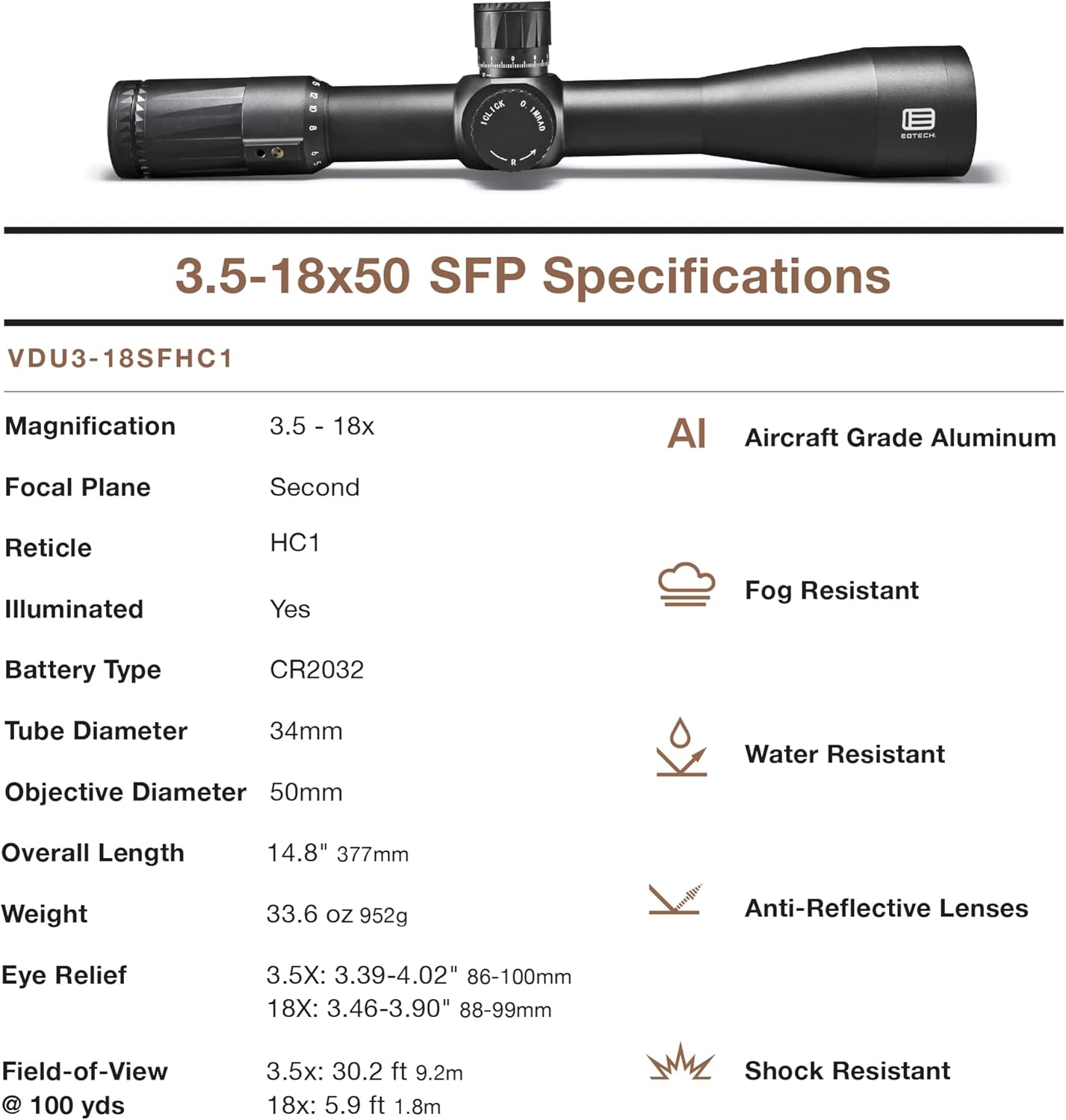EOTECH Vudu Precision Rifle Scope