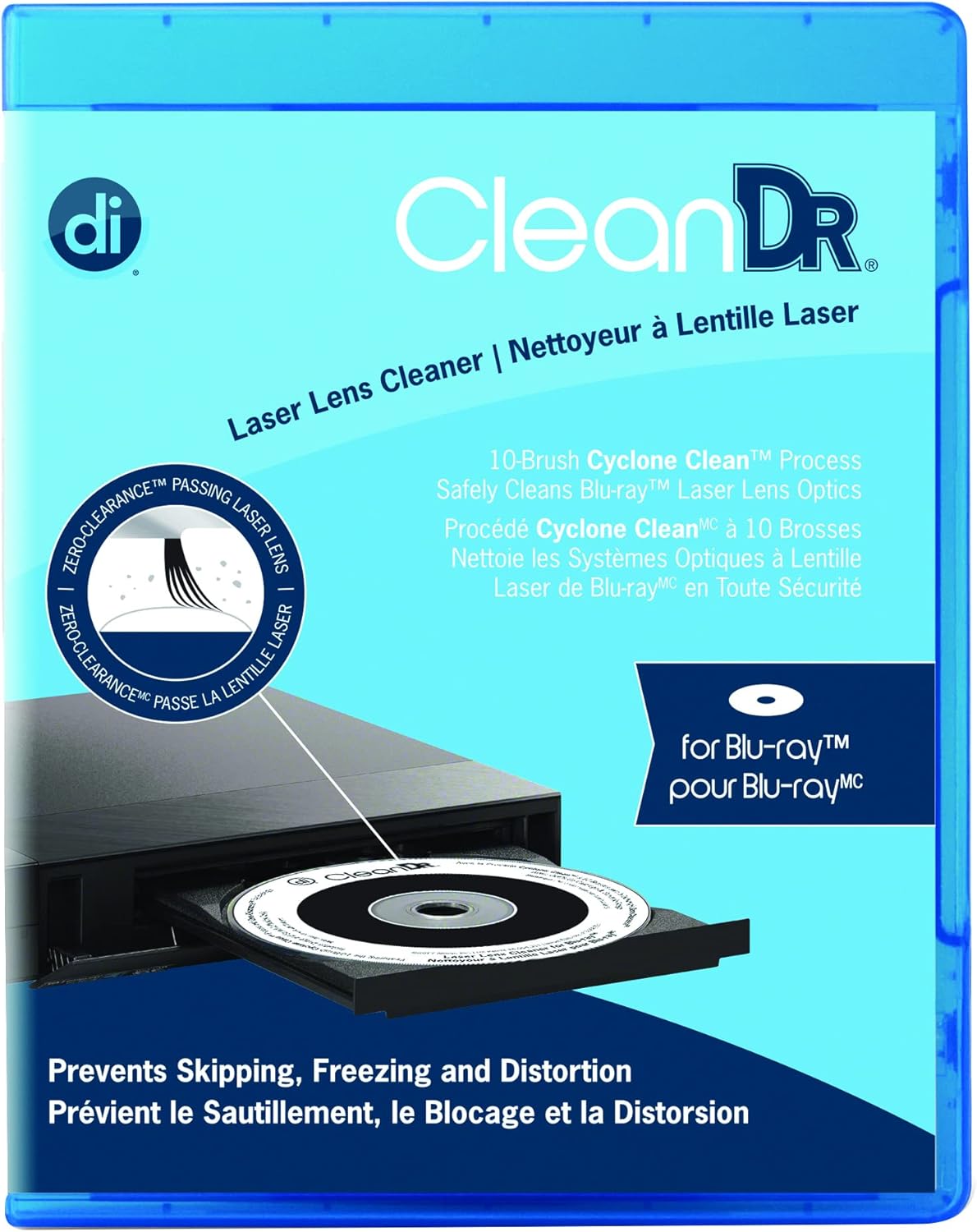 Digital Innovations CleanDr for Blu-Ray Laser Lens Cleaner for Blu-Ray / DVD / PS3 / PS4 / XBOX / XBOX 360 / XBOX ONE