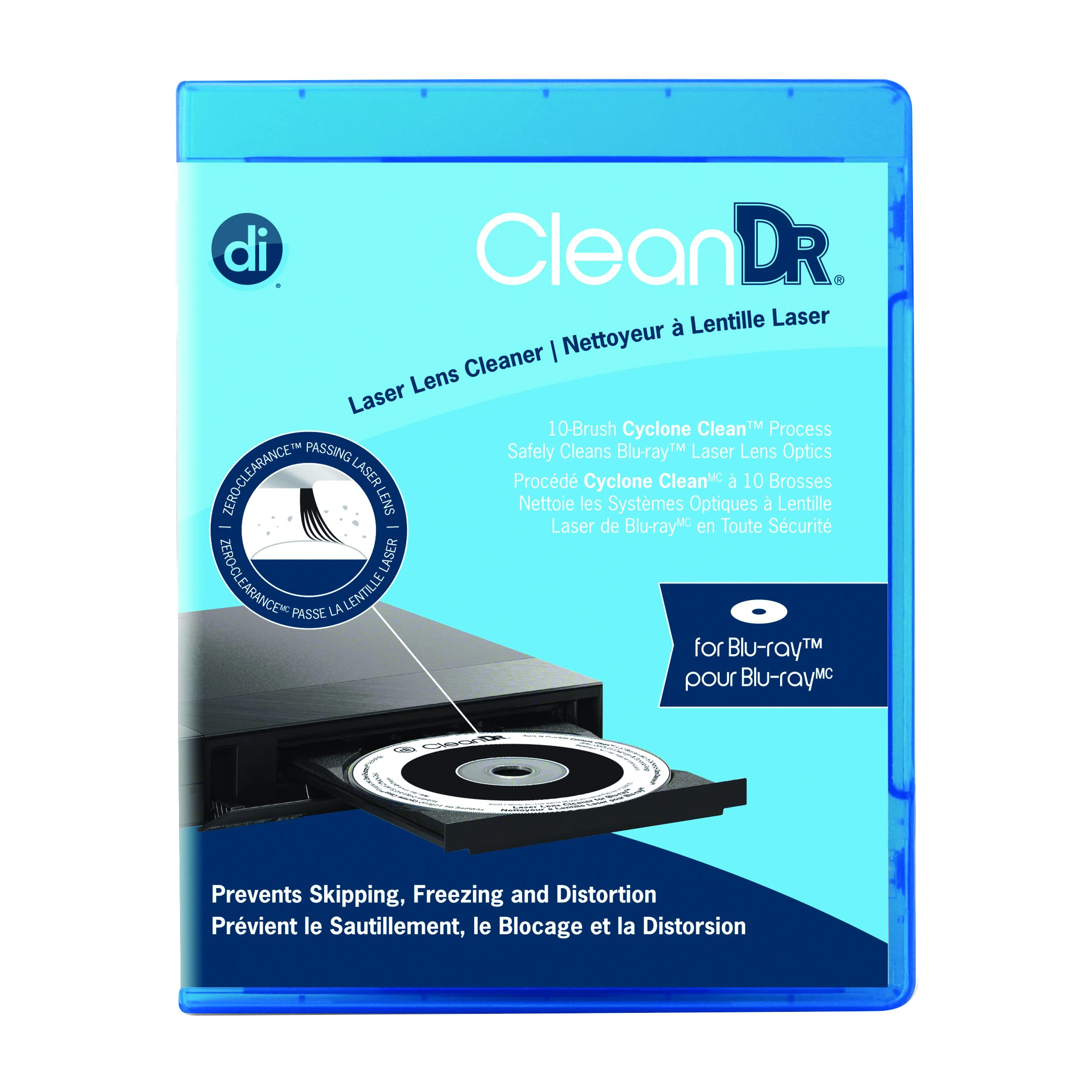 Digital Innovations CleanDr for Blu-Ray Laser Lens Cleaner for Blu-Ray / DVD / PS3 / PS4 / XBOX / XBOX 360 / XBOX ONE