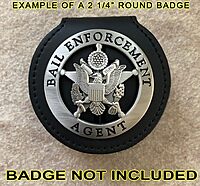 Belt Clip Badge Holder (Round, One Size)
