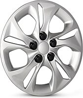 MegaChef Dish Rack With 14 Plate Positioners And Detachable Utensil Holder, 17-1/2in, White