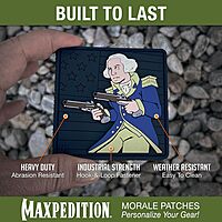 MAXPEDITION 3D PVC Morale Patch with Hook-and-Loop Backing