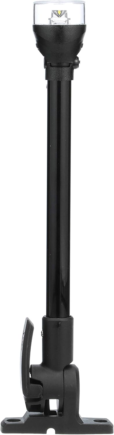 Attwood 5558-P12A7 All-Round LED Fold Down Navigation Light Black Base, 12-Inch
