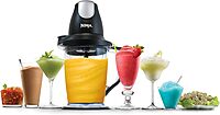 Ninja QB1004 Blender/Food Processor with 450-Watt Base, 48oz Pitcher, 16oz Chopper Bowl, and 40oz Processor Bowl for Shakes, Smoothies, and Meal Prep,Black Black 48 Ounces