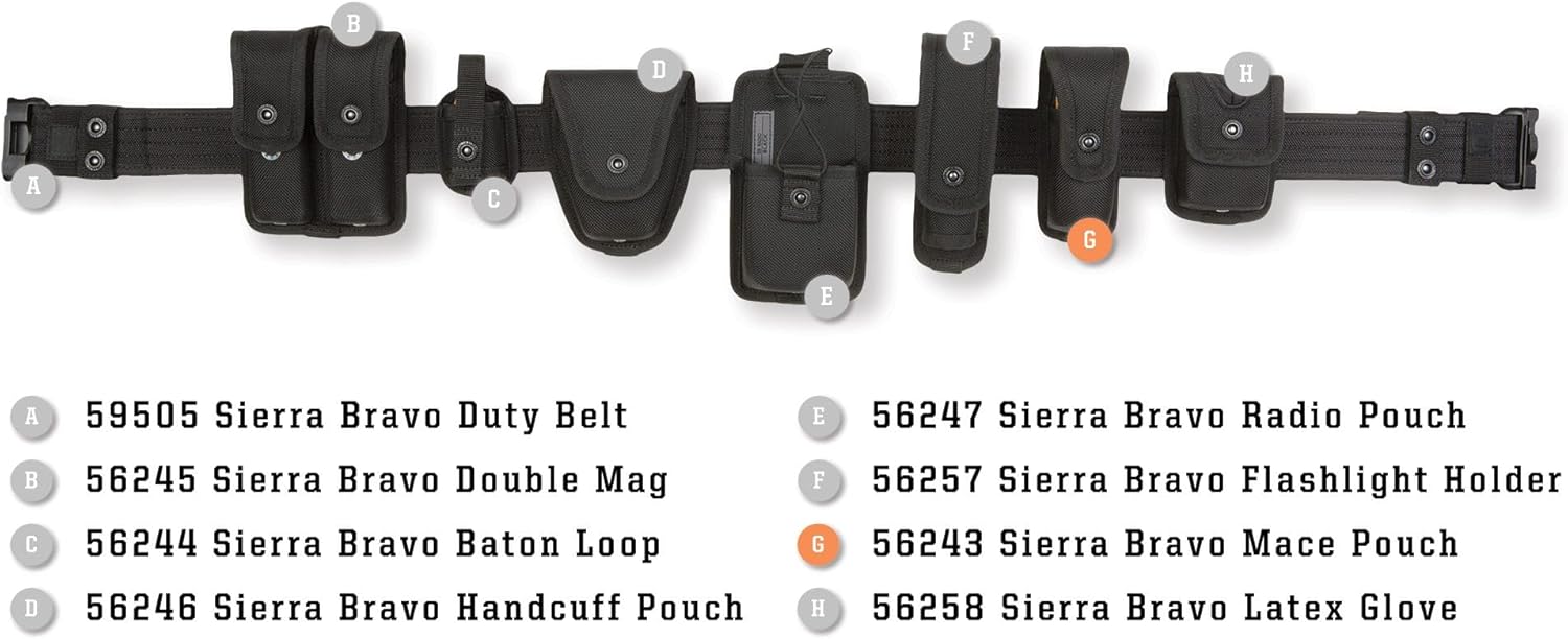 5.11 Tactical Sierra Bravo Mace Pouch, Durable Nylon MOLLE Pouch for Law Enforcement Duty Belts, Black, Style 56243ABR