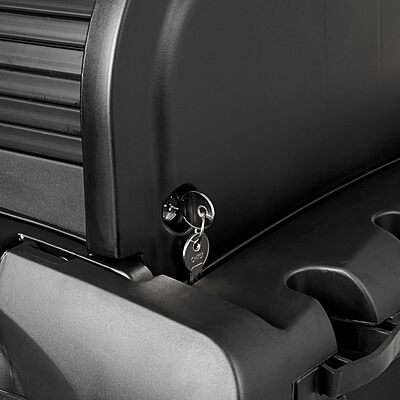 Rubbermaid Commercial High Security Housekeeping Janitorial Cart with Wheels, Yellow Vinyl Bag