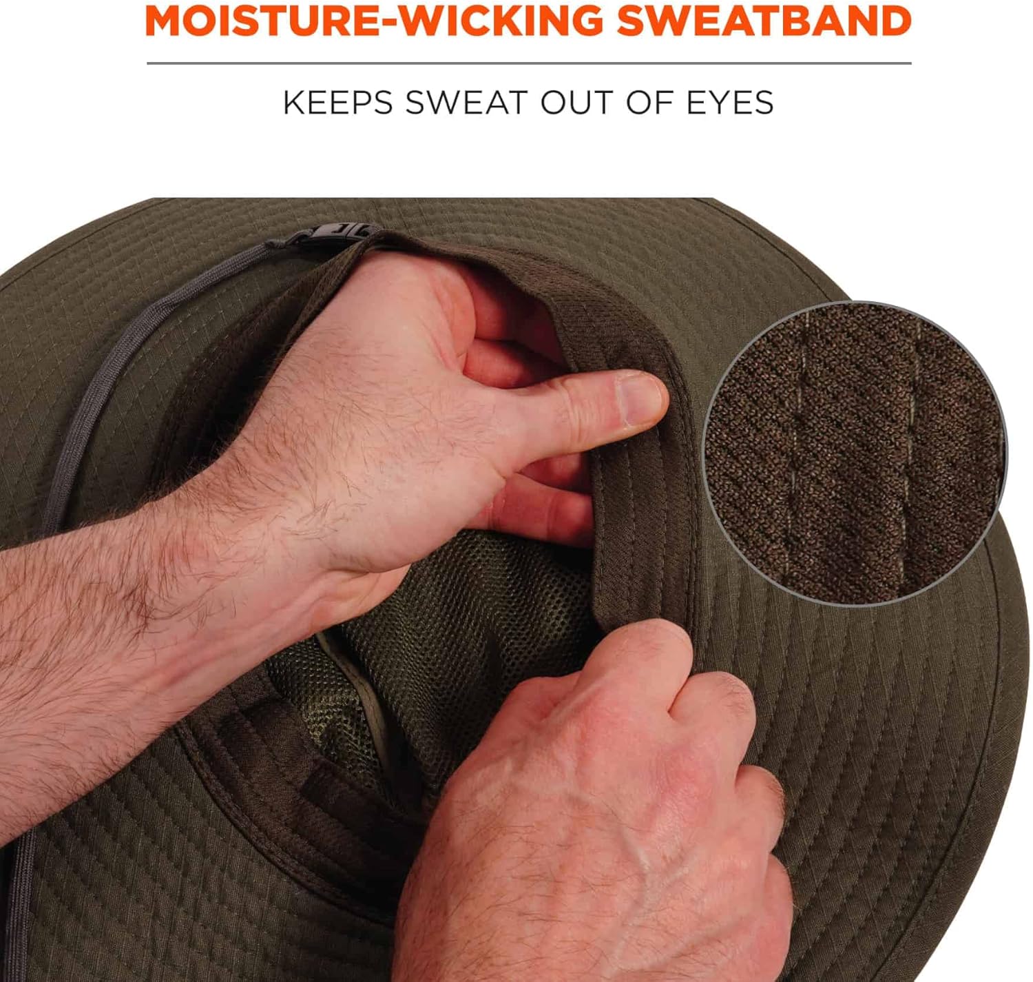 ERGODYNE Chill-Its 8936 Lightweight Ranger Hat with Mesh Paneling