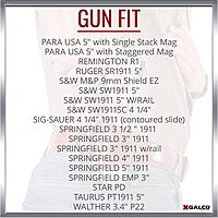 GALCO Yaqui Slide Leather Belt Holster