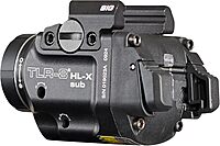 Streamlight 69467 TLR-8 HL-X sub USB 1000-Lumen Weapon Rail-Mounted Rechargeable Tactical Flashlight with Integrated Red