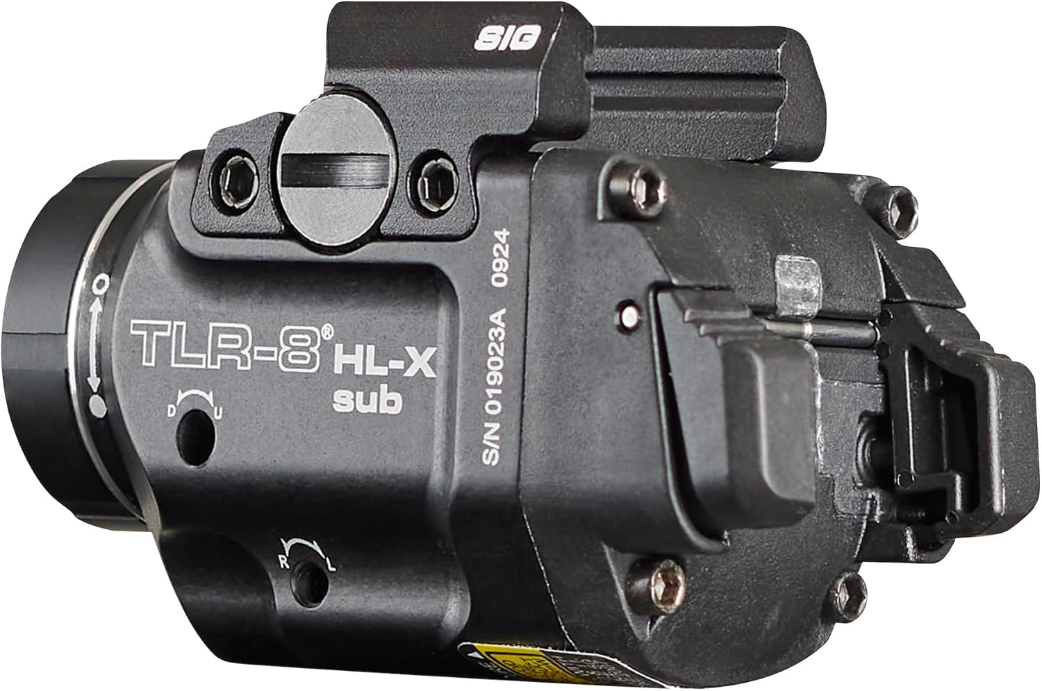 Streamlight 69467 TLR-8 HL-X sub USB 1000-Lumen Weapon Rail-Mounted Rechargeable Tactical Flashlight with Integrated Red