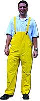MCR Safety Rain Bib Overalls, Large, Yellow (PVC/Polyester)