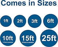 C2G Replacement AC Power Cord NEMA 5-15P to IEC C13 (18 AWG)