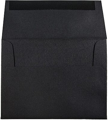 JAM PAPER Booklet Invitation Envelopes, Gummed Seal, 32-lb Linen, 30% Recycled