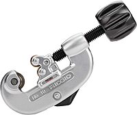RIDGID 32910 Model 10 Screw Feed Tubing Cutter, 1/8-inch to 1-inch Tube Cutter Small Silver/Black