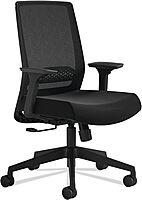 Safco Medina Basic Ergonomic Mesh High-Back Desk Chair, Black