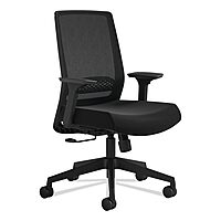Safco Medina Basic Ergonomic Mesh High-Back Desk Chair, Black