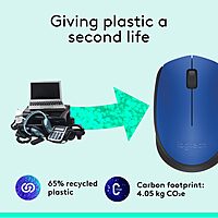 Logitech M170 Wireless Mouse for PC, Mac, Laptop, 2.4 GHz with USB Mini Receiver - Battery Life, Ambidextrous