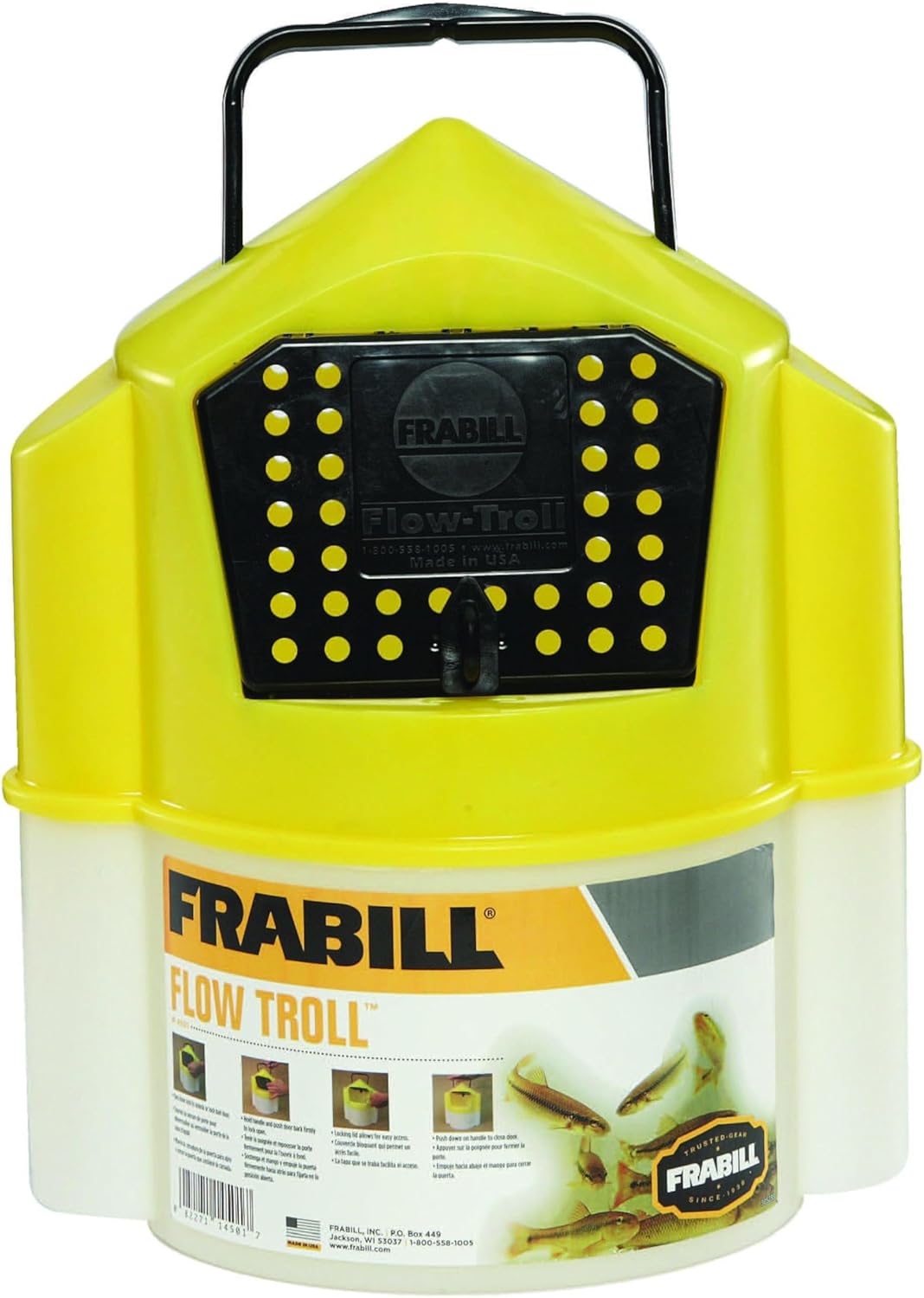 Frabill Flow Troll Bait Buckets 6-Quart 6 Qt Flow-troll