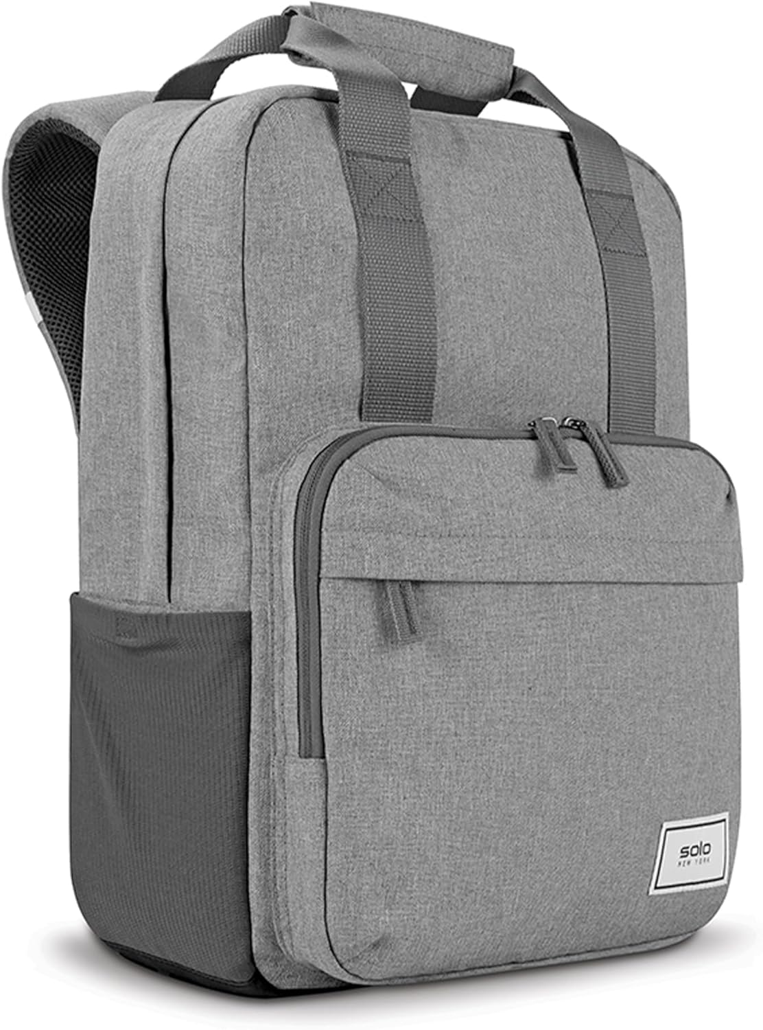 Solo New York Laptop Backpack for Women & Men -Carry On Bookbag for Travel & Work, Lightweight Bag, Side Mesh Pockets
