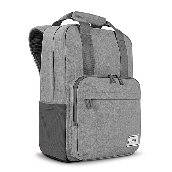 Solo New York Laptop Backpack for Women & Men -Carry On Bookbag for Travel & Work, Lightweight Bag, Side Mesh Pockets