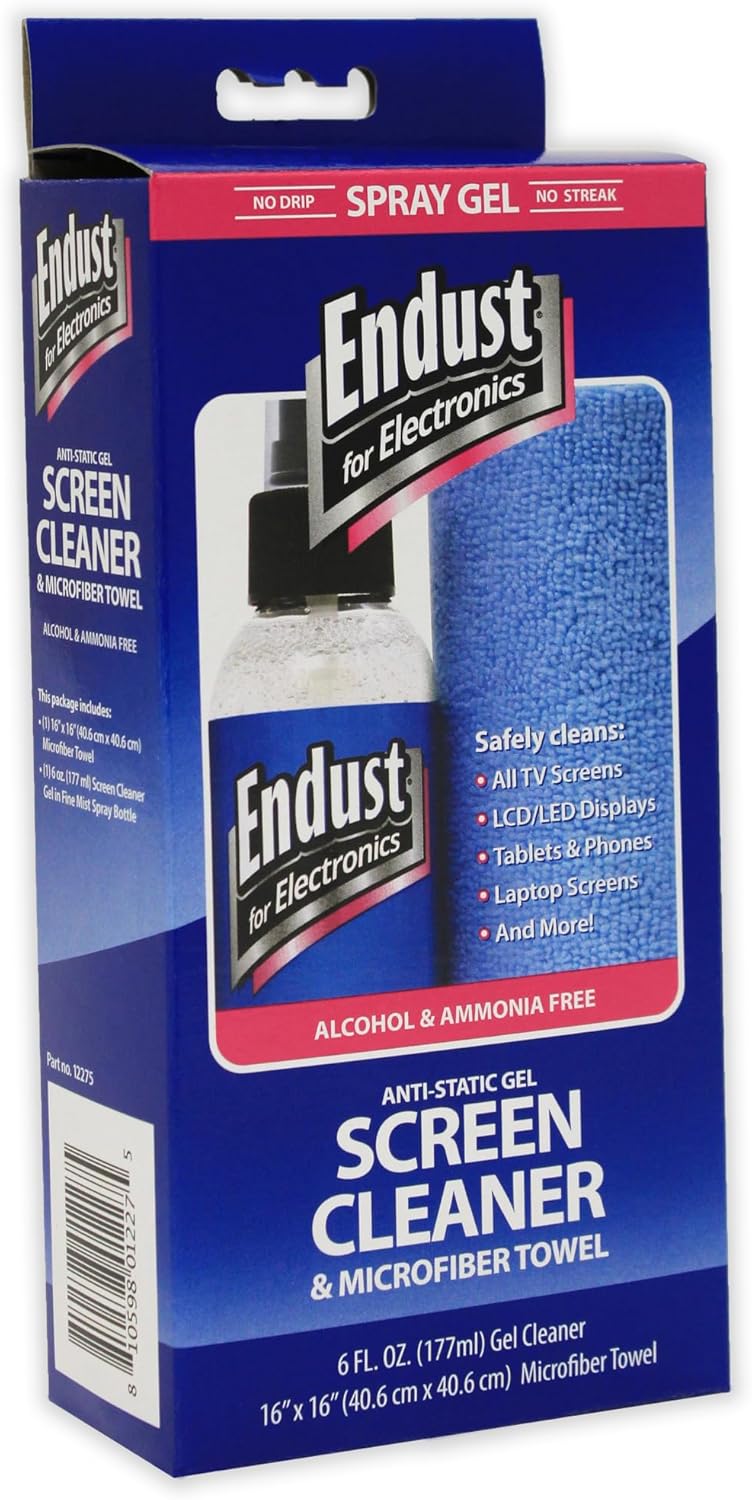 Endust for Electronics 6oz LCD/Plasma Cleaning Gel and Micro Fiber Towel 1-Pack