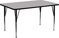 Flash Furniture Wren Rectangular Thermal Laminate Activity Table - Standard Height Adjustable Legs