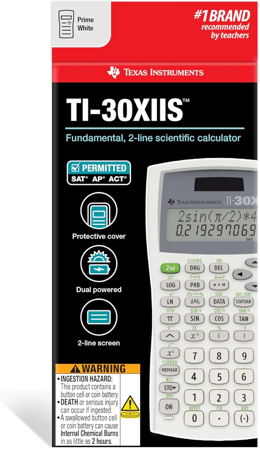 Texas Instruments TI-30X IIS Two-Line Scientific Calculator