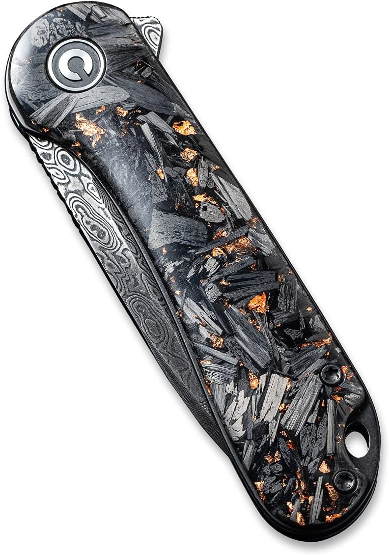 CIVIVI Elementum Folding Pocket Knife 2.96" Damascus Blade
