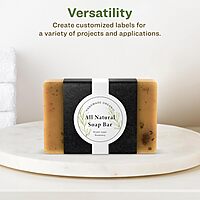 Avery EcoFriendly Recycled Wraparound Band Labels, 2-3/8" x 8", Cigar Band Labels, Matte White, Permanent Adhesive, Laser/Inkjet Printable, 30 Total 30 labels