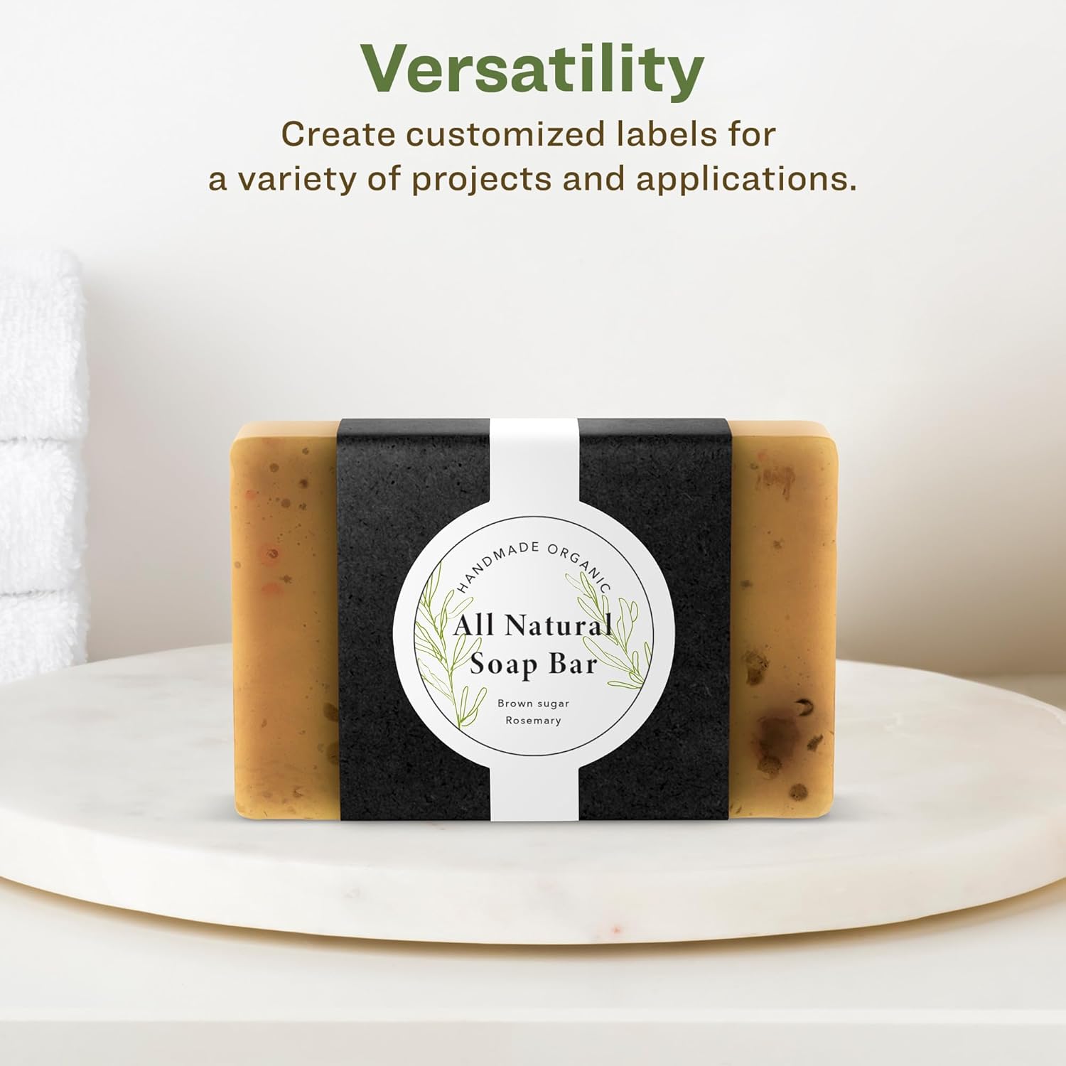 Avery EcoFriendly Recycled Wraparound Band Labels, 2-3/8" x 8", Cigar Band Labels, Matte White, Permanent Adhesive