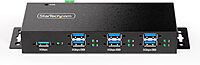 StarTech.com 7-Port Managed USB Hub with 7X USB-A, Heavy Duty with Metal Industrial Housing, ESD & Surge Protection
