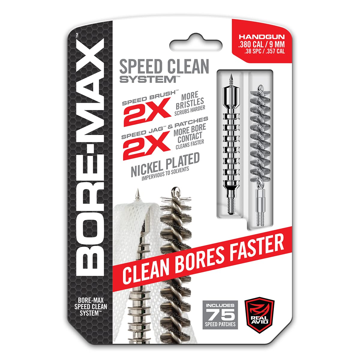 REAL AVID Bore-Max Speed Jag & Speed Patches Gun Cleaning Supplies
